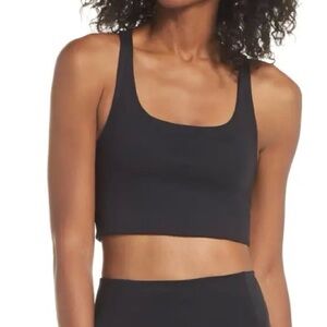 Girlfriend Collective Paloma Sports Bra, Black, Size Large